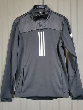 Adidas Response Quarter Zip Pullover Sweatshirt Climawarm Black Men's Small